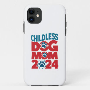 Funda Para iPhone 11 Mamá Perra Sin Hijos Señora Perra Votando Perro Pa