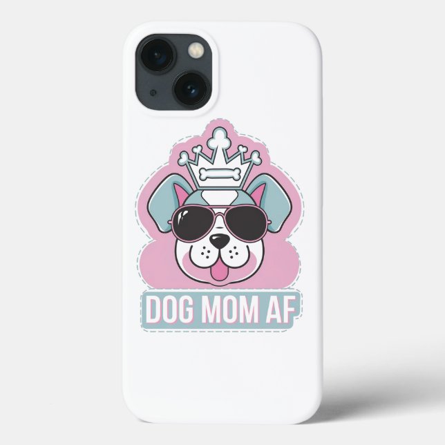 Funda De Case-Mate Para iPhone Mamá Perro AF - Diseño Divertido de Mamá Perro (Reverso)