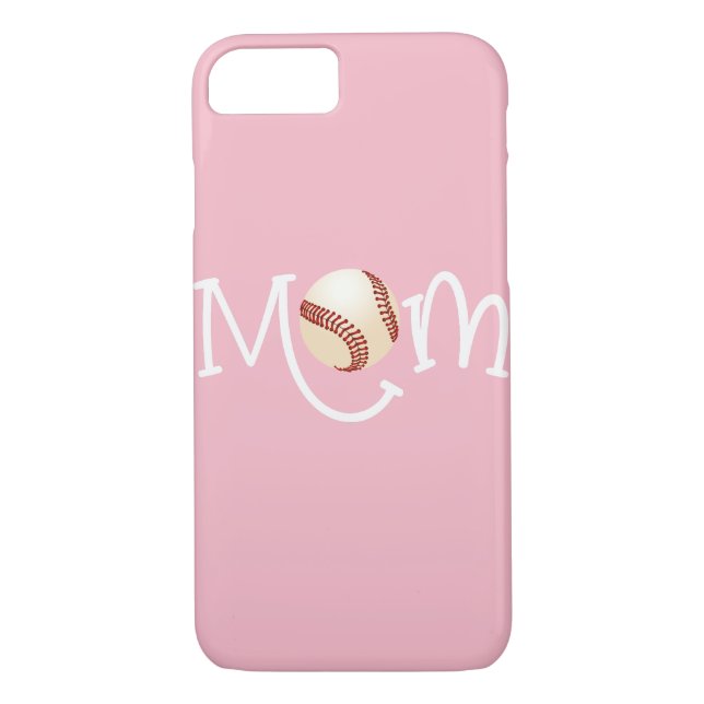 Funda De Case-Mate Para iPhone Mamá que AMA béisbol (Reverso)