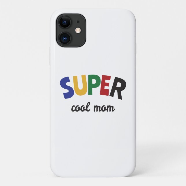 Funda De Case-Mate Para iPhone Mamá super genial (Reverso)