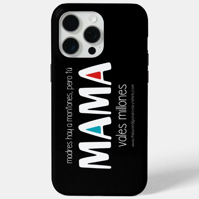 Funda De Case-Mate Para iPhone Mama vales millones (Reverso )
