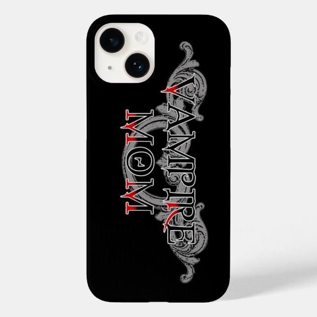 Funda De Case-Mate Para iPhone Mamá Vampiro (Reverso )