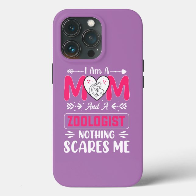 Funda De Case-Mate Para iPhone Mamá zoóloga divertida, mamá zoóloga (Reverso )