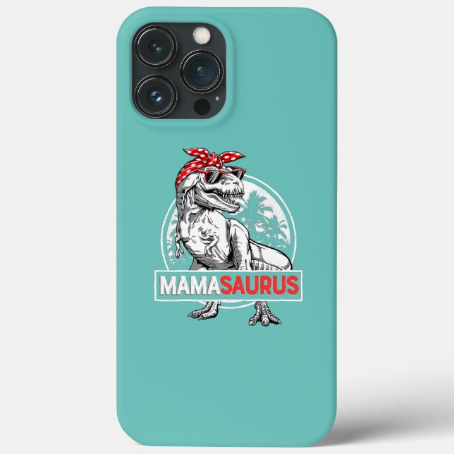 Funda De Case-Mate Para iPhone Mamasauro T rex Dinosaur Funny Mama Saurus (Reverso )