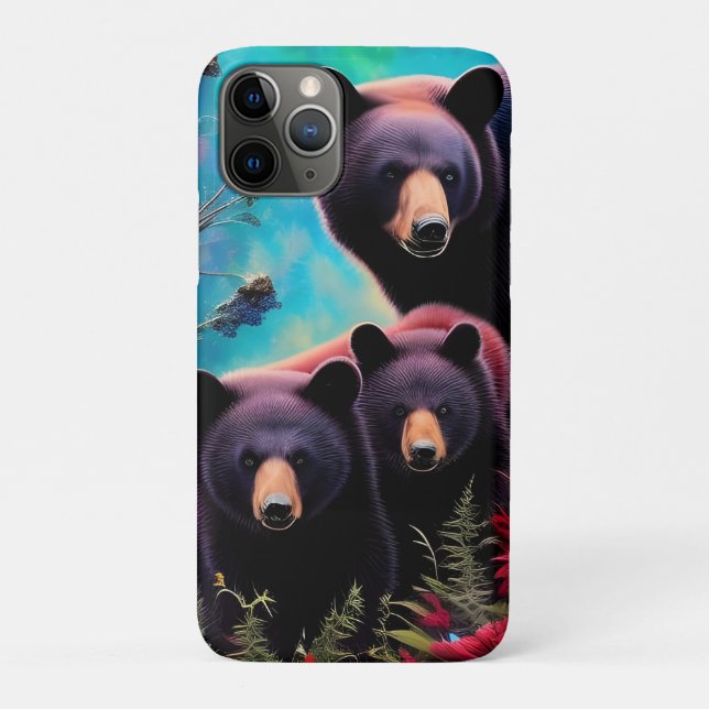 Funda De Case-Mate Para iPhone Mami Bear y Cubs (Reverso)