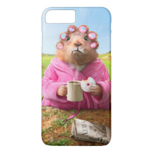 Funda Para iPhone 8 Plus/7 Plus Mañana Groundhog con el buñuelo y el café del