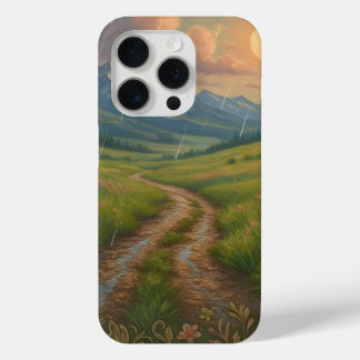 Funda Para iPhone 15 Pro Mañana Lluviosa en la Montaña