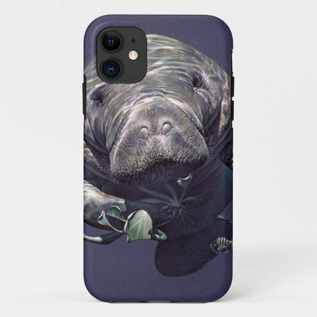 Funda De Case-Mate Para iPhone Manatee Underwater World (Reverso)