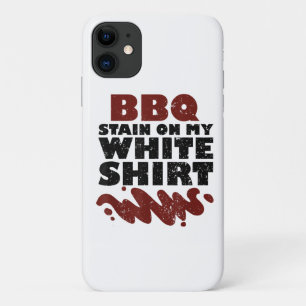 Funda Para iPhone 11 Mancha de barbacoa en mi blanco