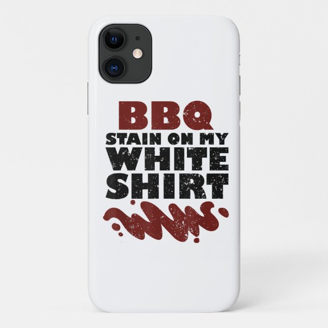 Funda De Case-Mate Para iPhone Mancha de barbacoa en mi blanco (Reverso)
