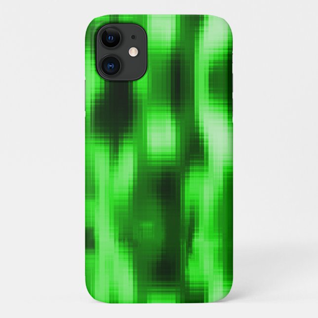 Funda De Case-Mate Para iPhone Manchado verde y preto estilo pastilhas de vidro (Reverso)