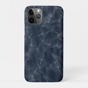 Funda Para iPhone 11 Pro Manchas de Acuarela Abstractas Azul Marino Elegant