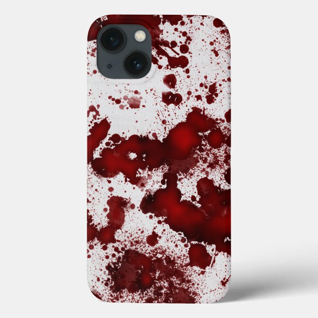 Funda De Case-Mate Para iPhone Manchas de sangre de caída (Reverso)