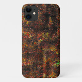 Funda Para iPhone 11 Manchas masivas y manchas de color marrón y coral