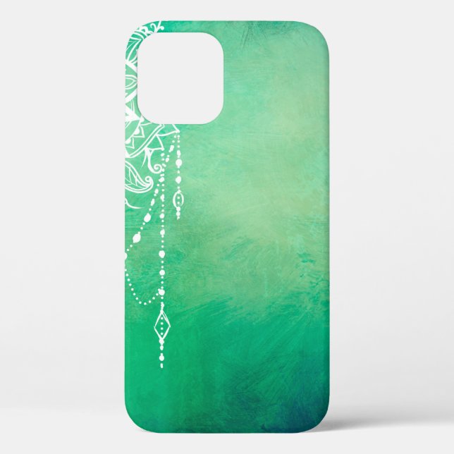 Funda De Case-Mate Para iPhone Mandala antecedentes mandala espiritual (Reverso )