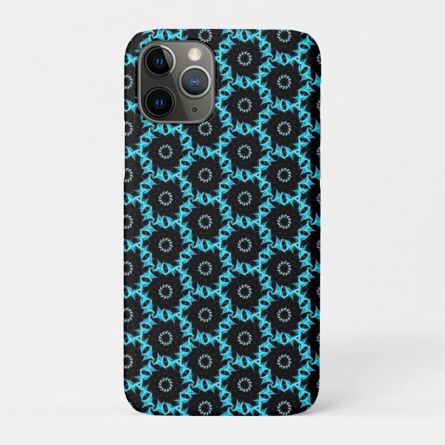 Funda De Case-Mate Para iPhone Mandala azul eléctrica (Reverso)