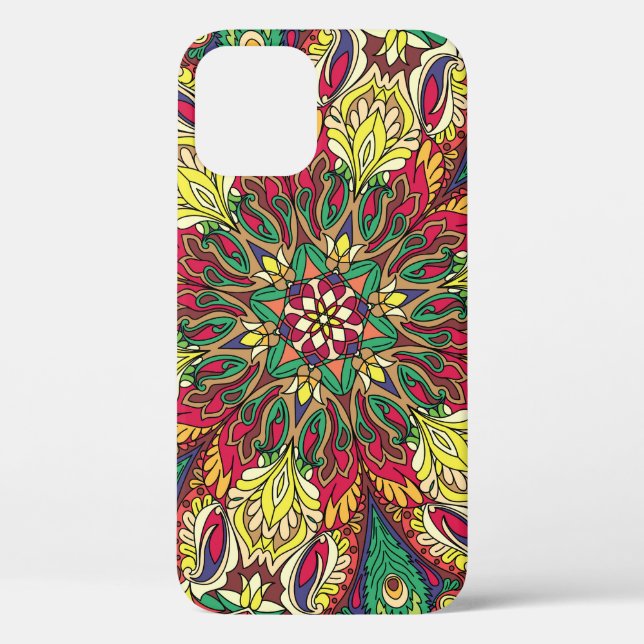 Funda De Case-Mate Para iPhone Mandala Bandana: Diseño inmaculado. (Reverso )