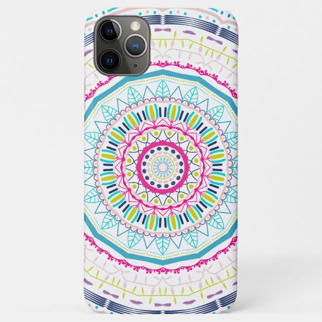 Funda De Case-Mate Para iPhone mandala colorido (Reverso)