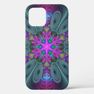 Funda Para iPhone 12 Mandalá Colorido Arte Fractal Impactante Caleidosc