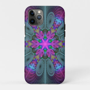 Funda Para iPhone 11 Pro Mandalá Colorido Arte Fractal Impactante Caleidosc