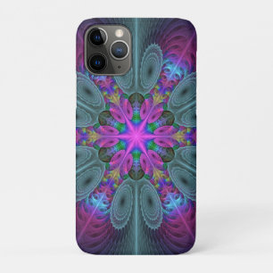 Funda Para iPhone 11 Pro Mandala Colorido y llamativo arte fractal Kaleidos