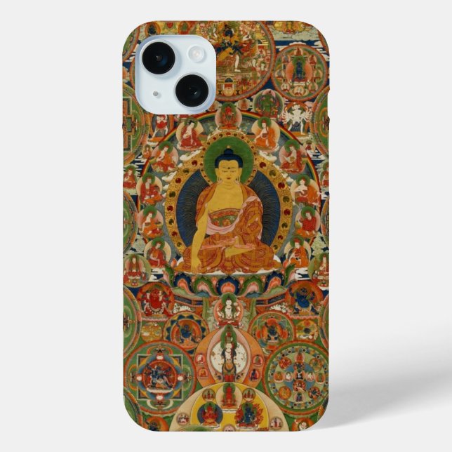 Funda De Case-Mate Para iPhone Mandala completa pintada de Bután (Reverso )
