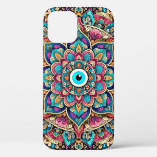 Funda Para iPhone 12 Mándala con ojo malvado