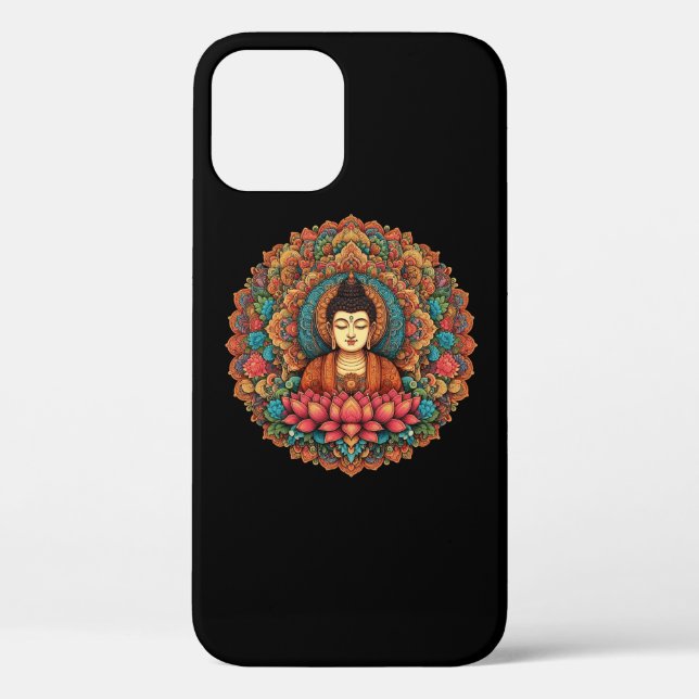 Funda De Case-Mate Para iPhone Mandala con presupuesto (Reverso )