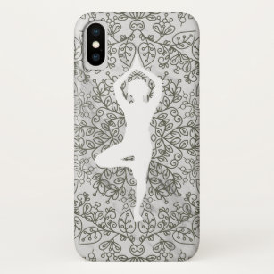 Funda Para iPhone X Mandala de la actitud de la yoga