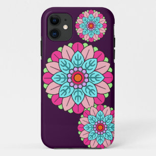 Funda Para iPhone 11 Mandala de la flor