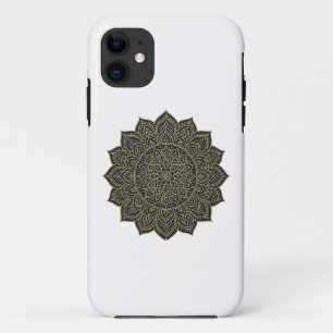 Funda Para iPhone 11 Mandala de oro y marina