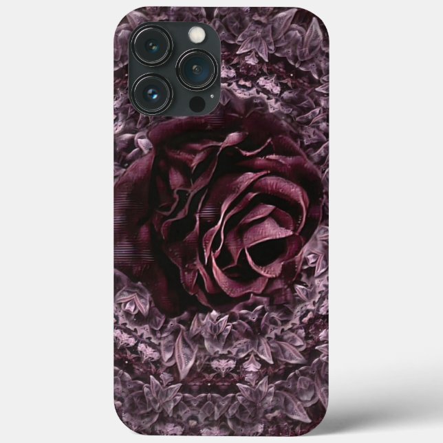 Funda De Case-Mate Para iPhone Mandala de rosa  (Reverso )