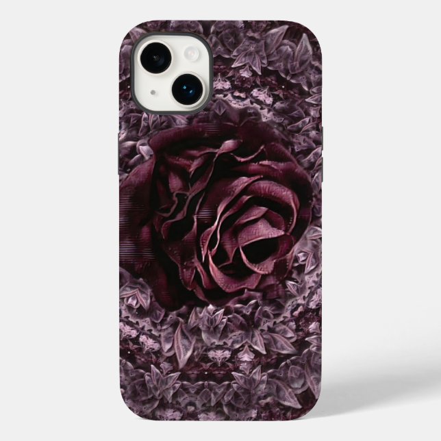 Funda De Case-Mate Para iPhone Mandala de rosa  (Reverso )