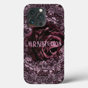 Funda Para iPhone 13 Pro Mandala de rosa 