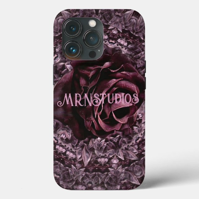 Funda De Case-Mate Para iPhone Mandala de rosa  (Reverso )