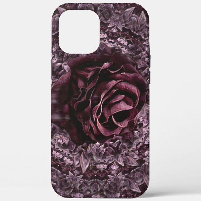Funda De Case-Mate Para iPhone Mandala de rosa  (Reverso )