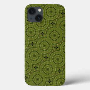 Funda Para iPhone 13 Mandala de rueda verde
