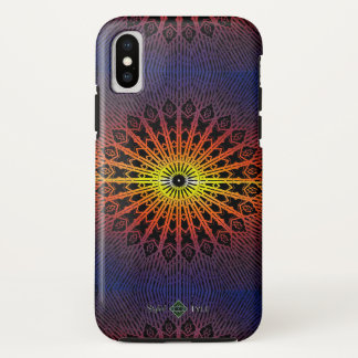 Funda Para iPhone X Mandala Espejo ( Arcoíris )