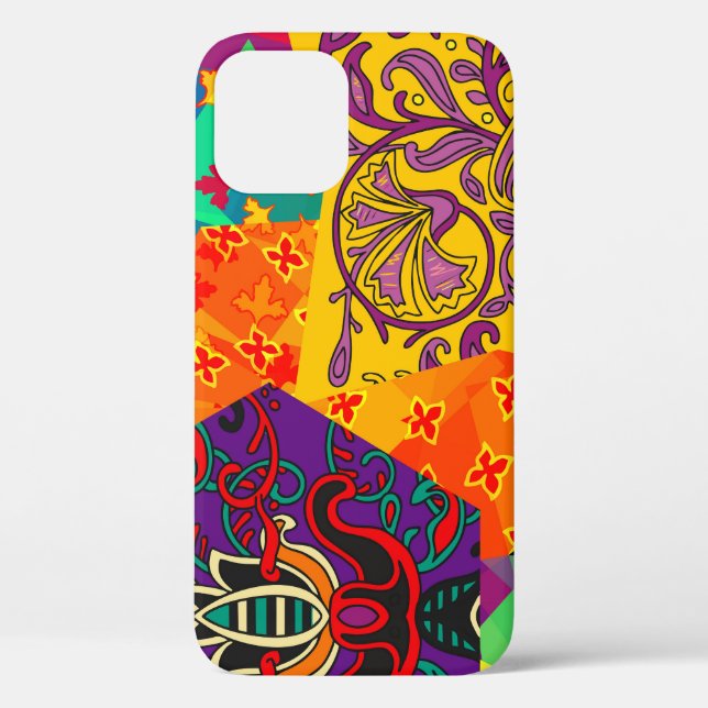 Funda De Case-Mate Para iPhone Mandala festiva india turca (Reverso )
