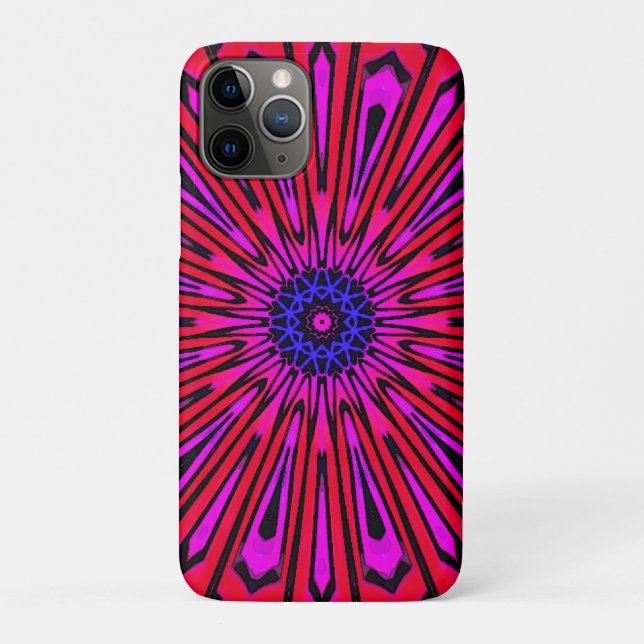 Funda De Case-Mate Para iPhone Mándala floral botánico (Reverso)