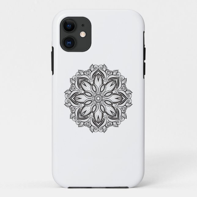 Funda De Case-Mate Para iPhone Mandala hermosa (Reverso)