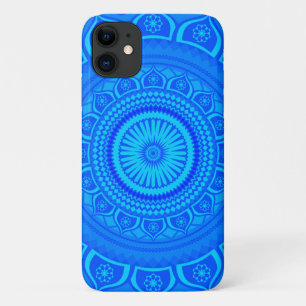 Funda Para iPhone 11 mandala indio azul