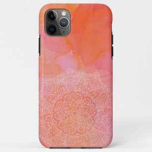 Funda Para iPhone 11 Pro Max Mandala Pink Coral Boho