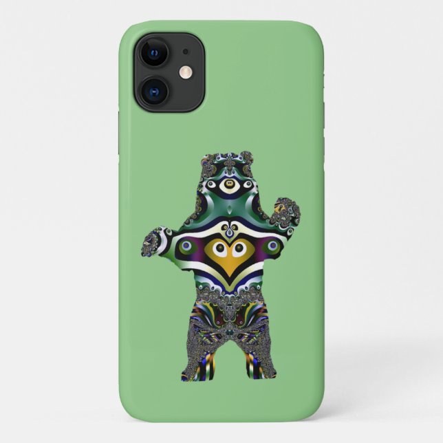 Funda De Case-Mate Para iPhone Mandala Polar Bear (Reverso)