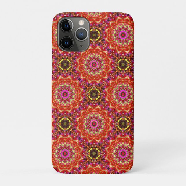 Funda De Case-Mate Para iPhone Mandala ROJO  (Reverso)
