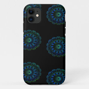 Funda Para iPhone 11 Mandala verde azul