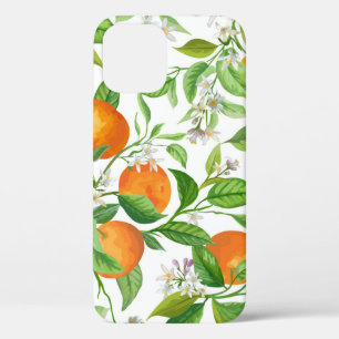 Funda Para iPhone 12 Mandarín: Patrón tropical colorido