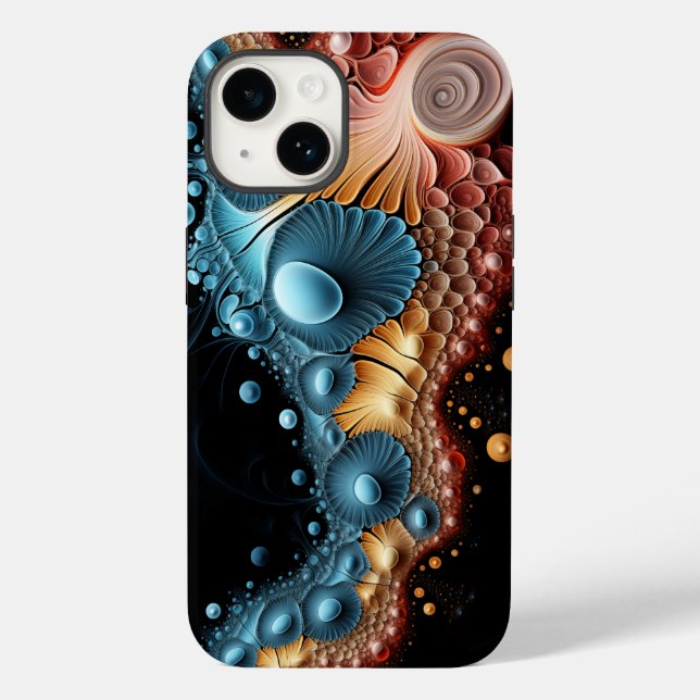 Funda De Case-Mate Para iPhone Mandelbrot Fractal Julia Set (Reverso )