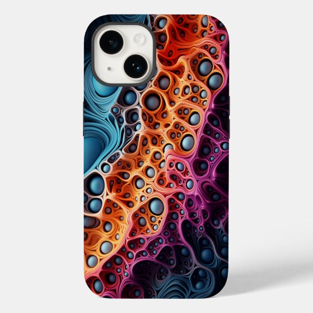 Funda De Case-Mate Para iPhone Mandelbrot Fractal Julia Set (Reverso )