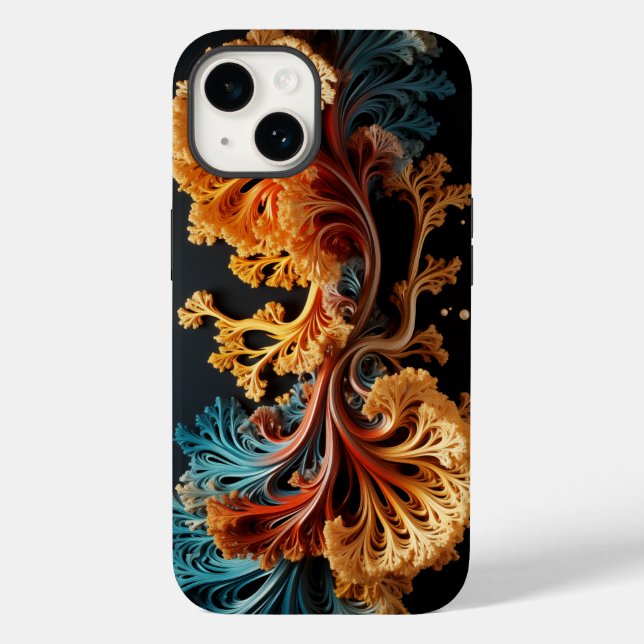 Funda De Case-Mate Para iPhone Mandelbrot Fractal Julia Set (Reverso )